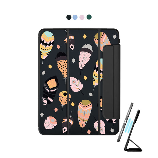 iPad Detachable Flip Cover - Feathers
