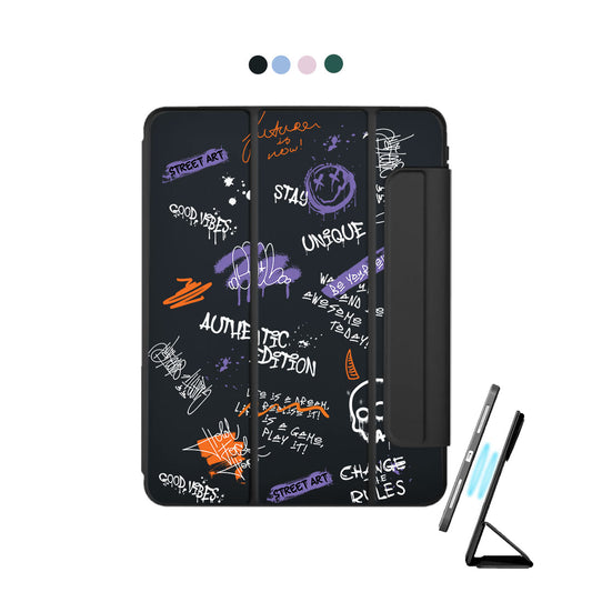 iPad Detachable Flip Cover - Graffiti