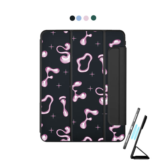 iPad Detachable Flip Cover - Pink Chrome Monogram
