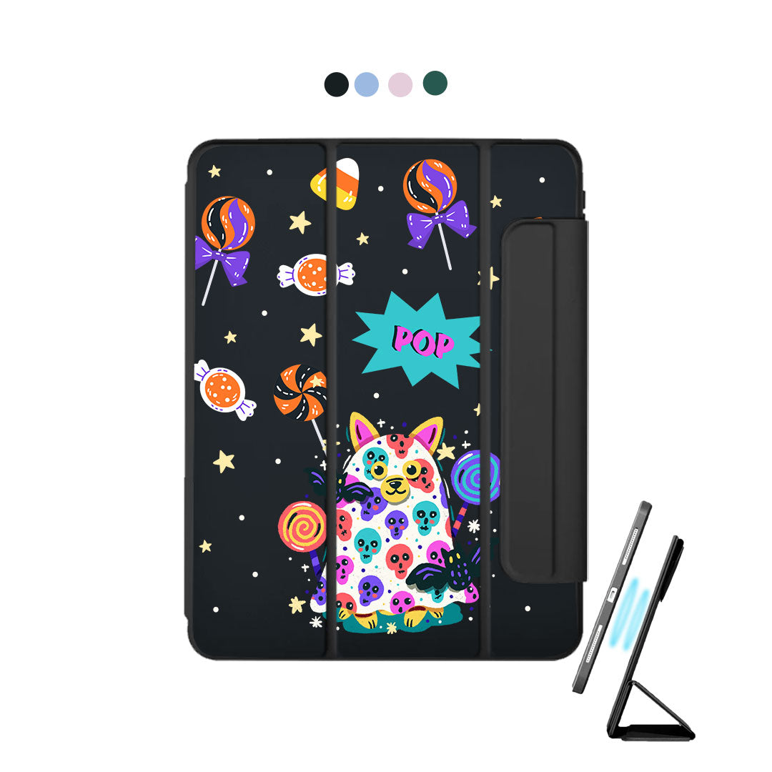iPad Detachable Flip Cover - Puppy Monster