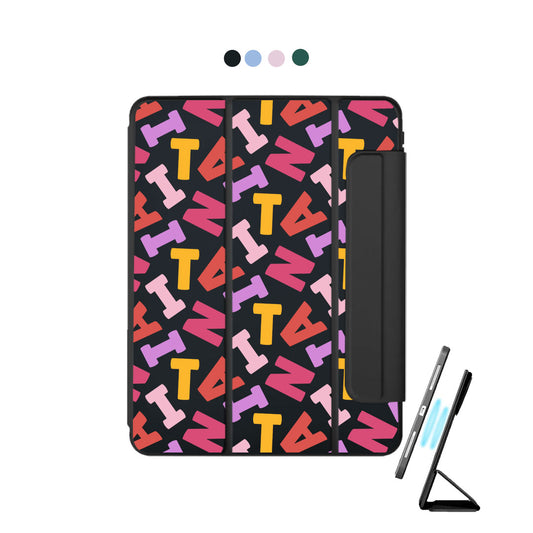iPad Detachable Flip Cover - Scattered Monogram 1.0