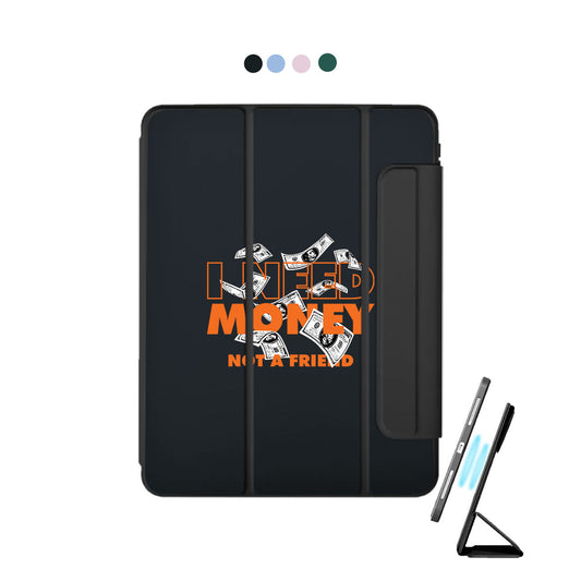 iPad Detachable Flip Cover - Money Better Than Friend