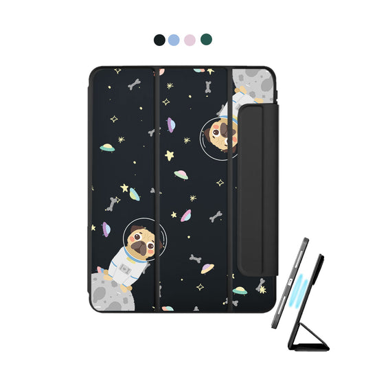 iPad Detachable Flip Cover - Pugstronaut