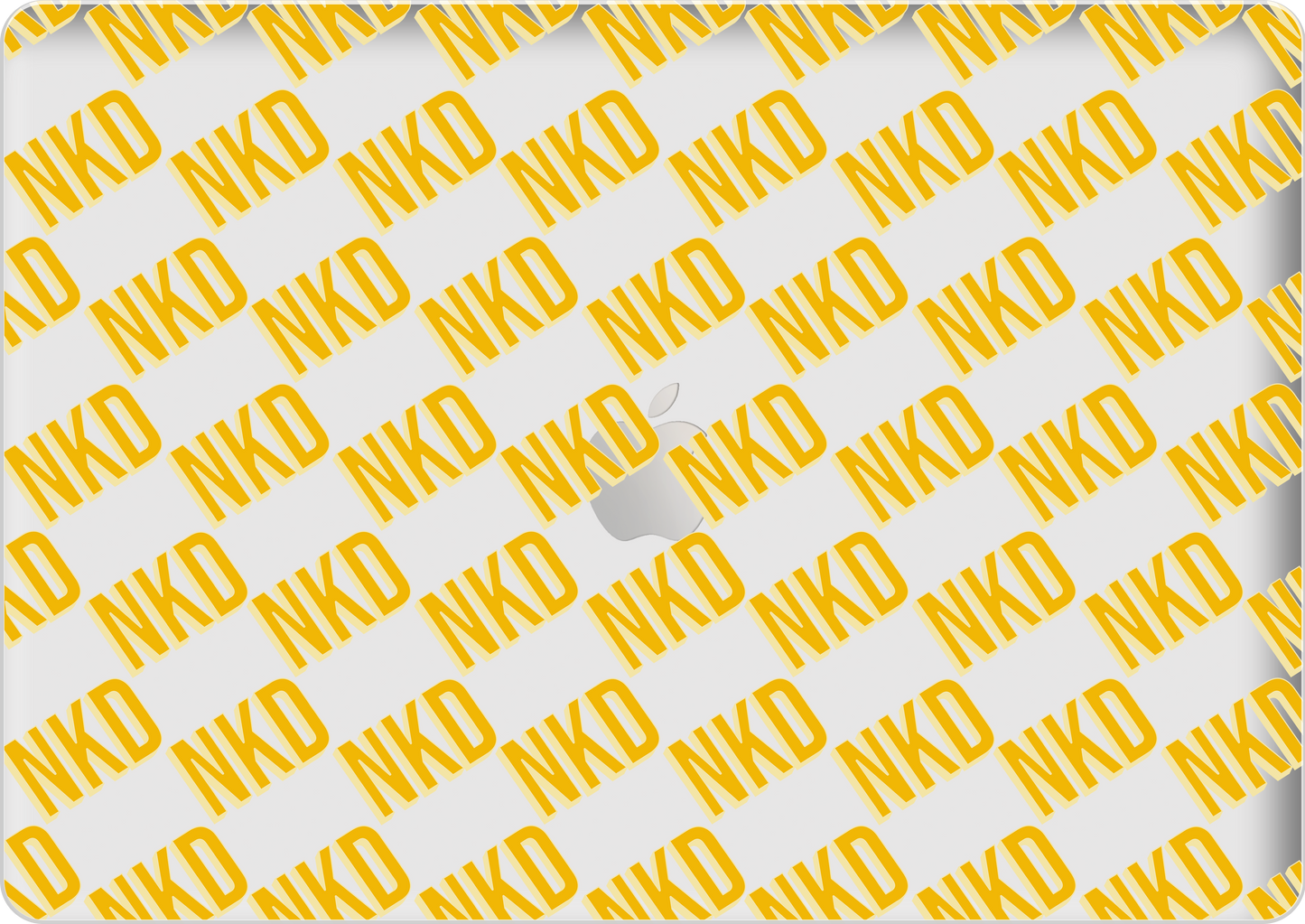 Macbook Snap Case - Diagonal Initial Monogram 1.0