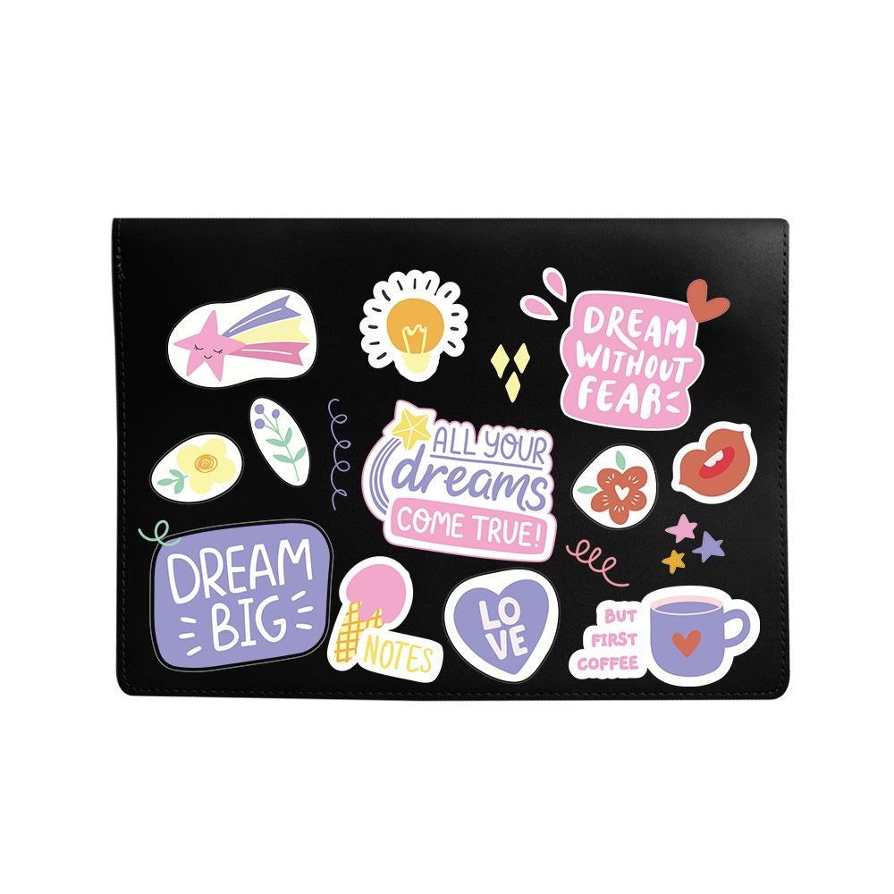 Vegan Leather Sleeve - Dream Sticker Pack