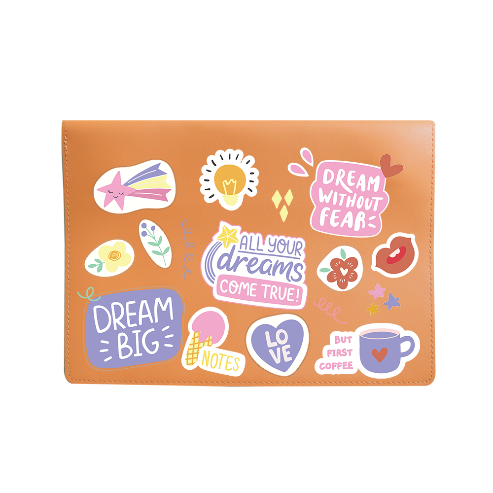 Vegan Leather Sleeve - Dream Sticker Pack