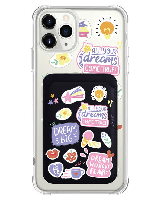iPhone Magnetic Wallet Case - Dream Sticker Pack