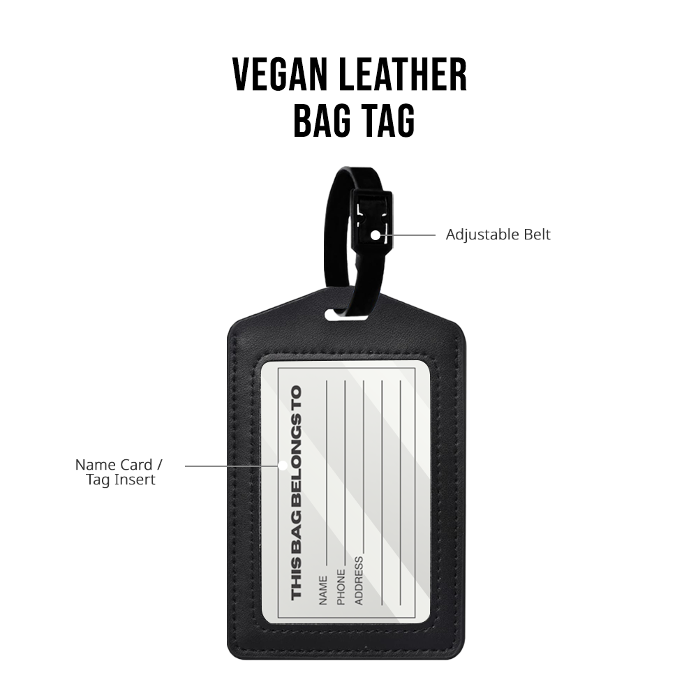 Vegan Leather Bag Tag - Planetarium 1.0