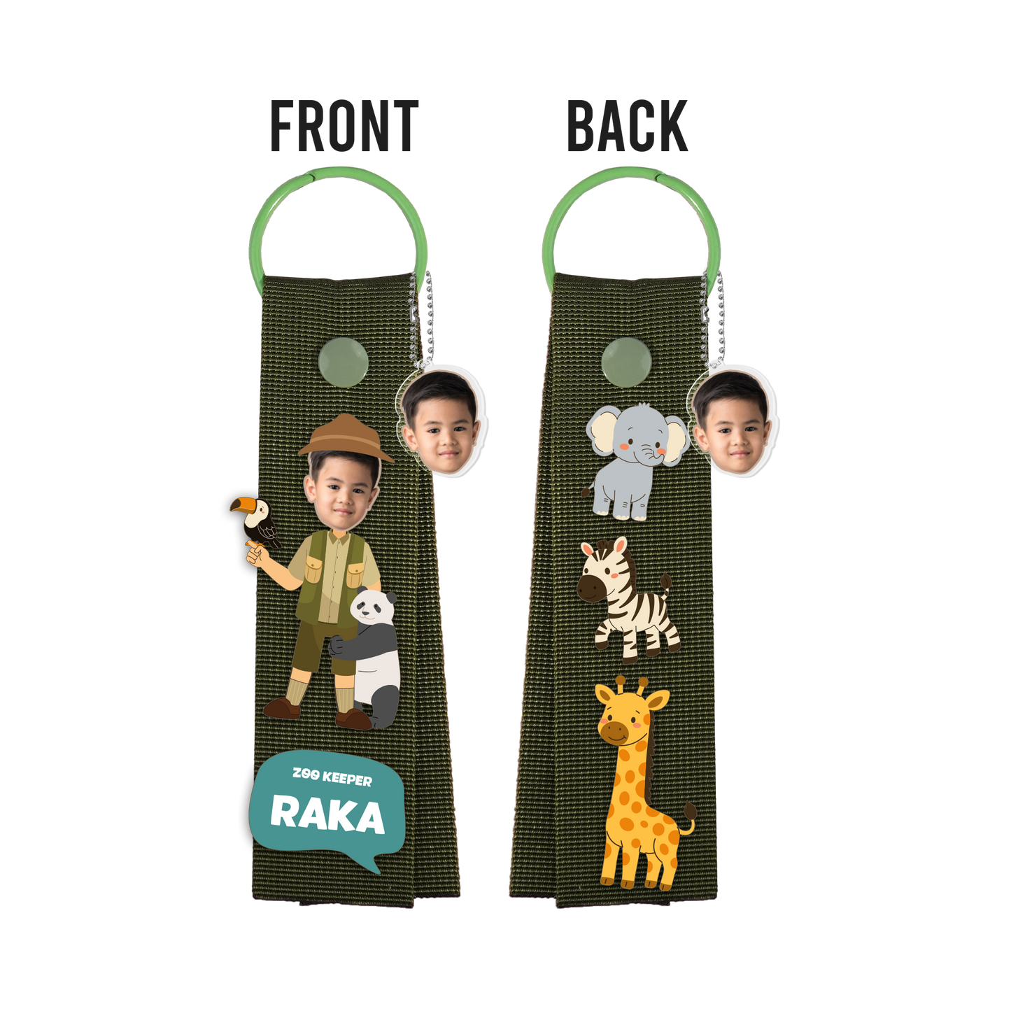 Patch Keychain - Face Grid Dream Zookeeper