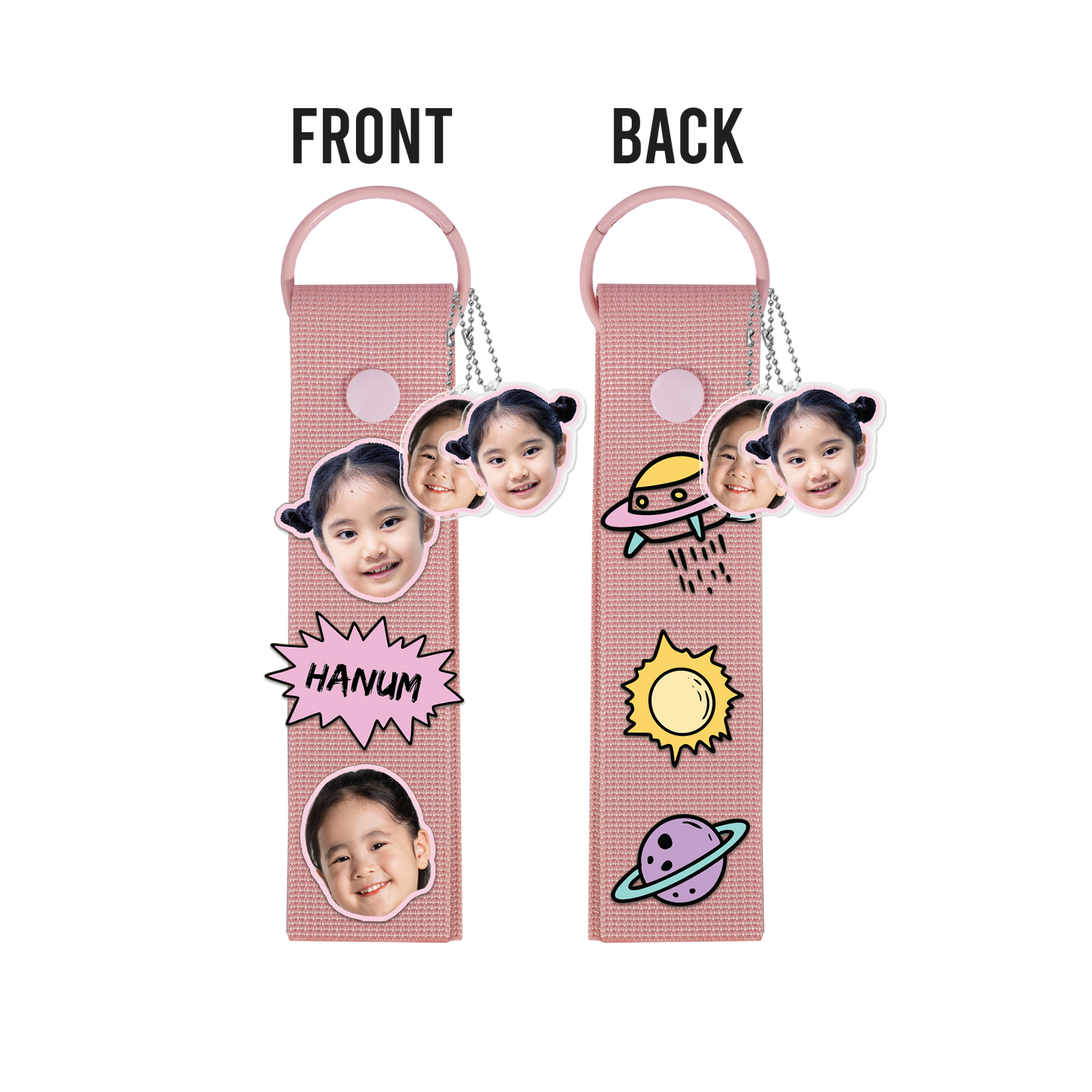 Patch Keychain - Face Grid Space