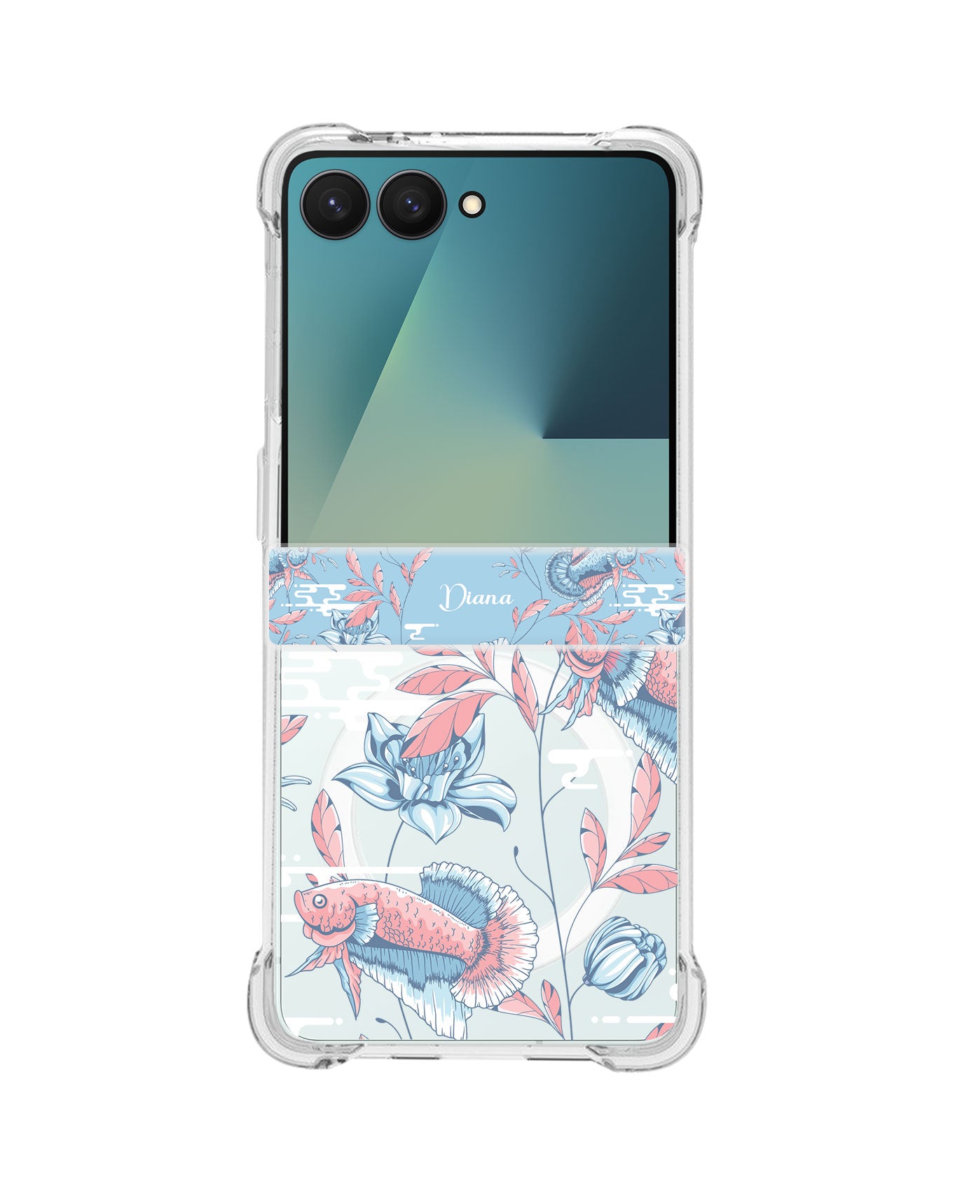 Android Flip / Fold Rearguard Hinge - Fish & Floral 3.0