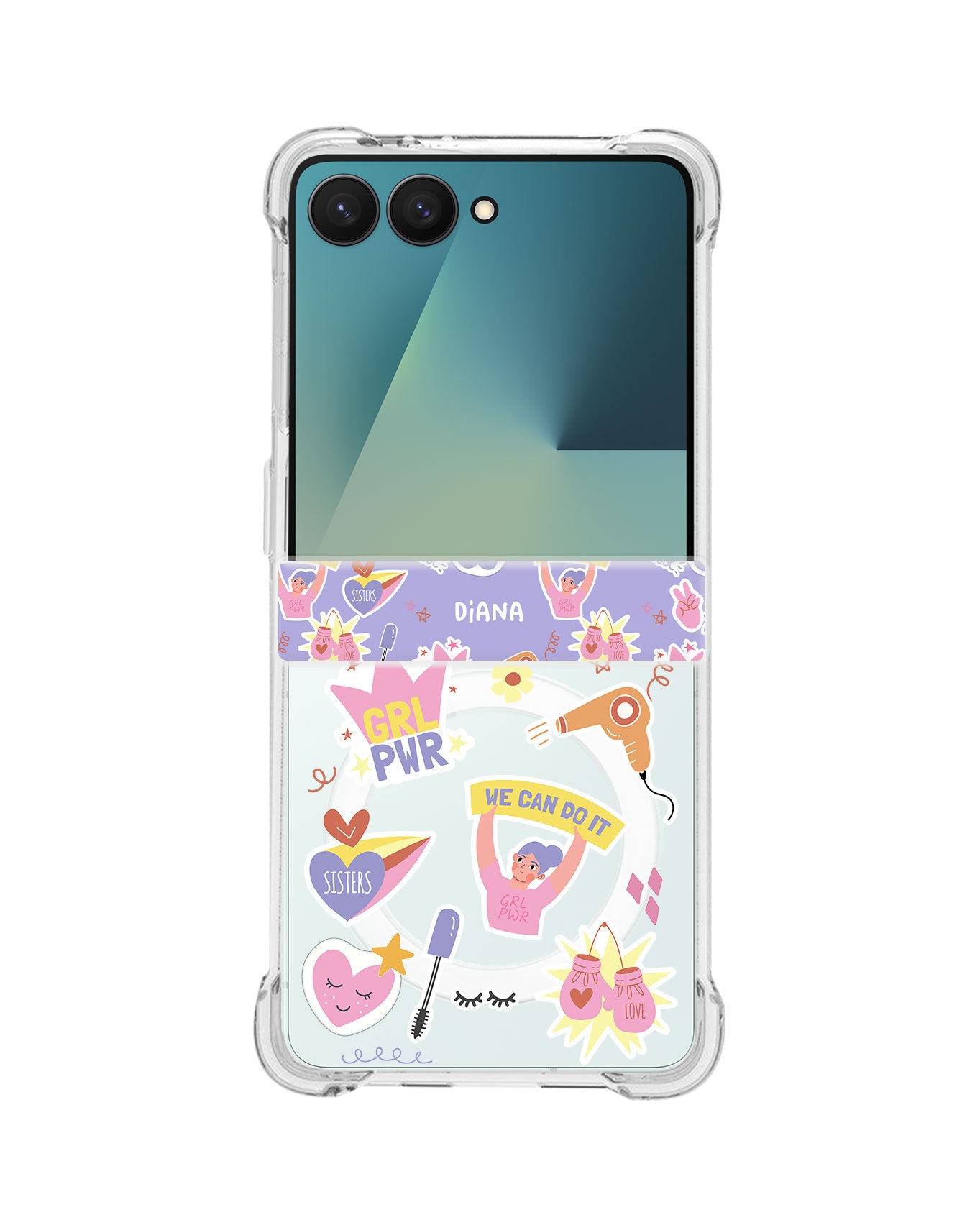 Android Flip / Fold Rearguard Hinge - Girl Power Sticker Pack