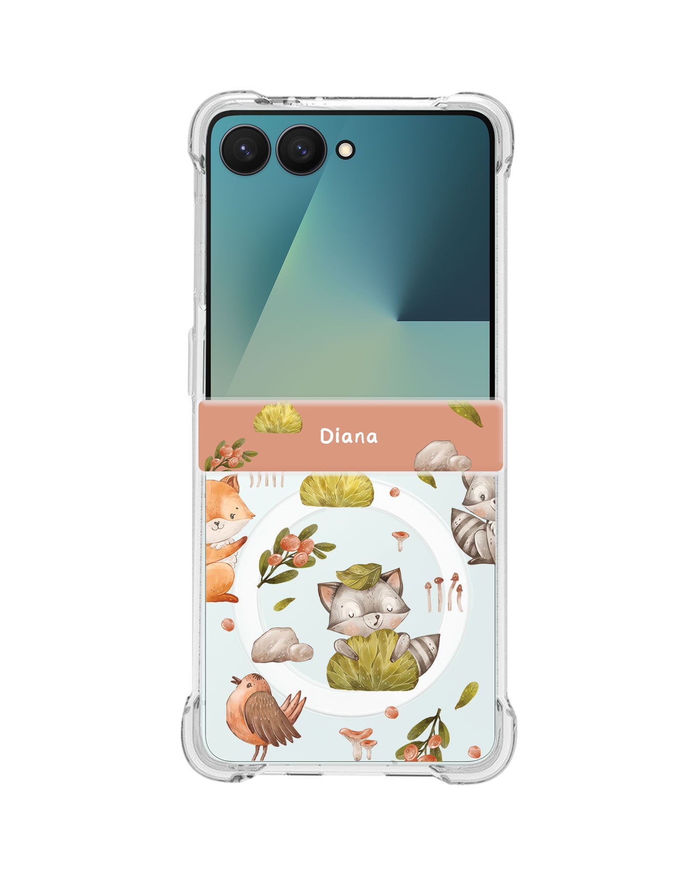 Android Flip / Fold Rearguard Hinge - Racoon & Friends