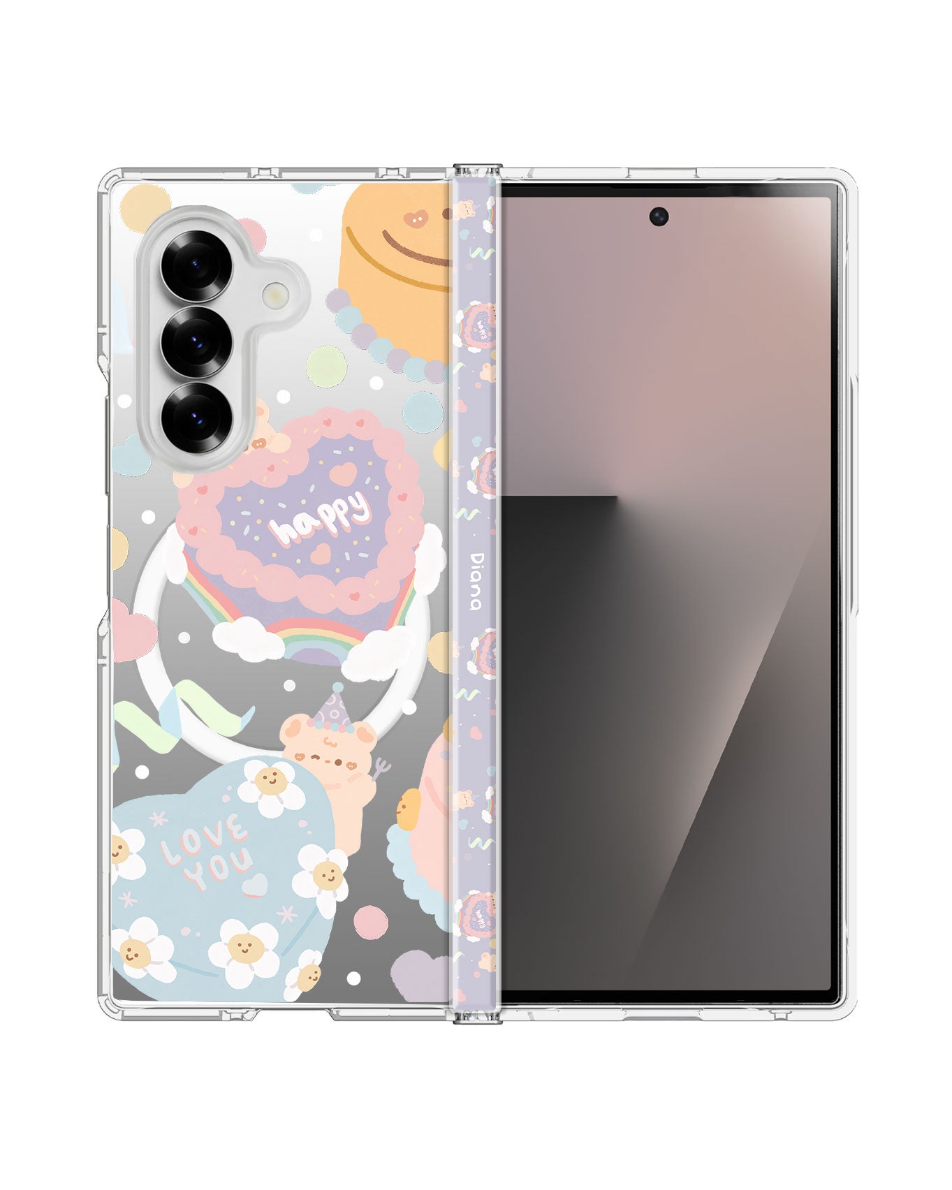 Android Flip / Fold Rearguard Hinge - Cake Party