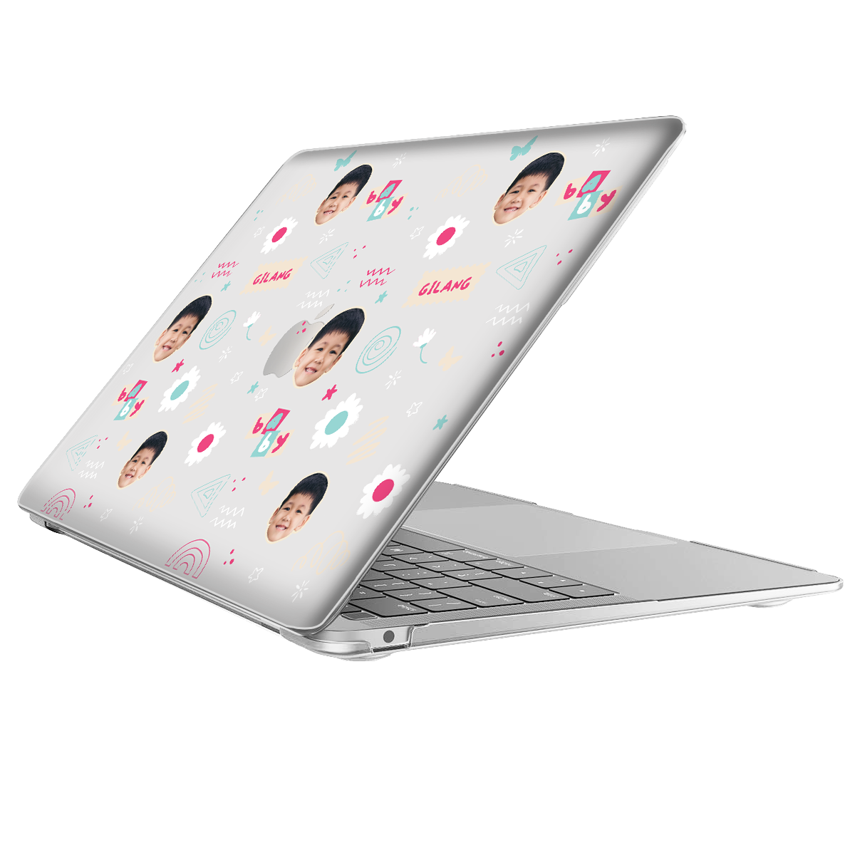 MacBook Snap Case - Face Grid Abstract
