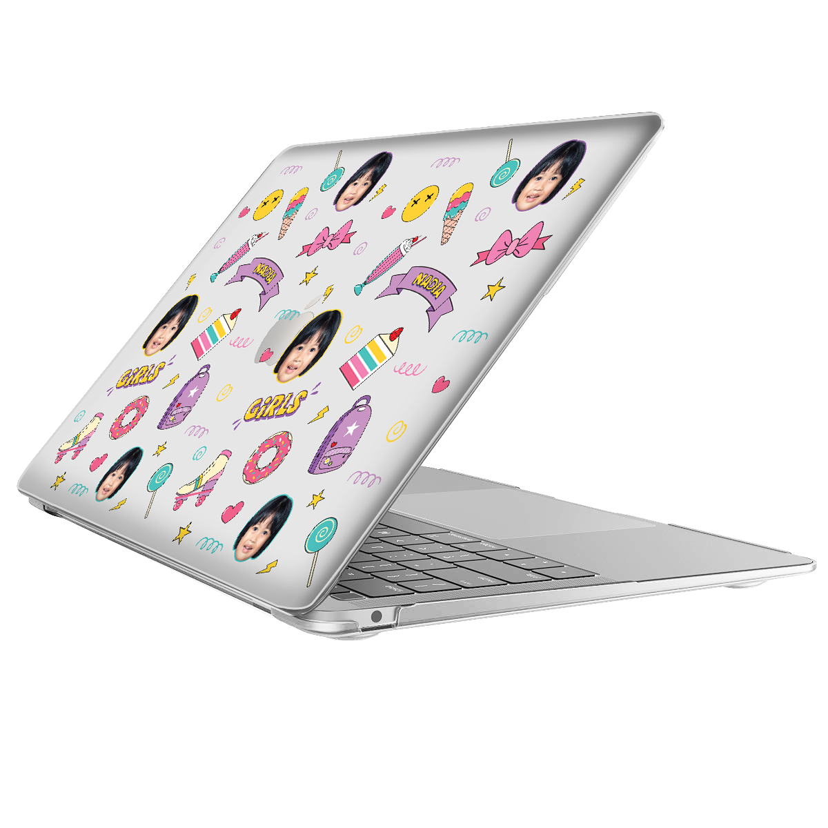 MacBook Snap Case - Face Grid Comic