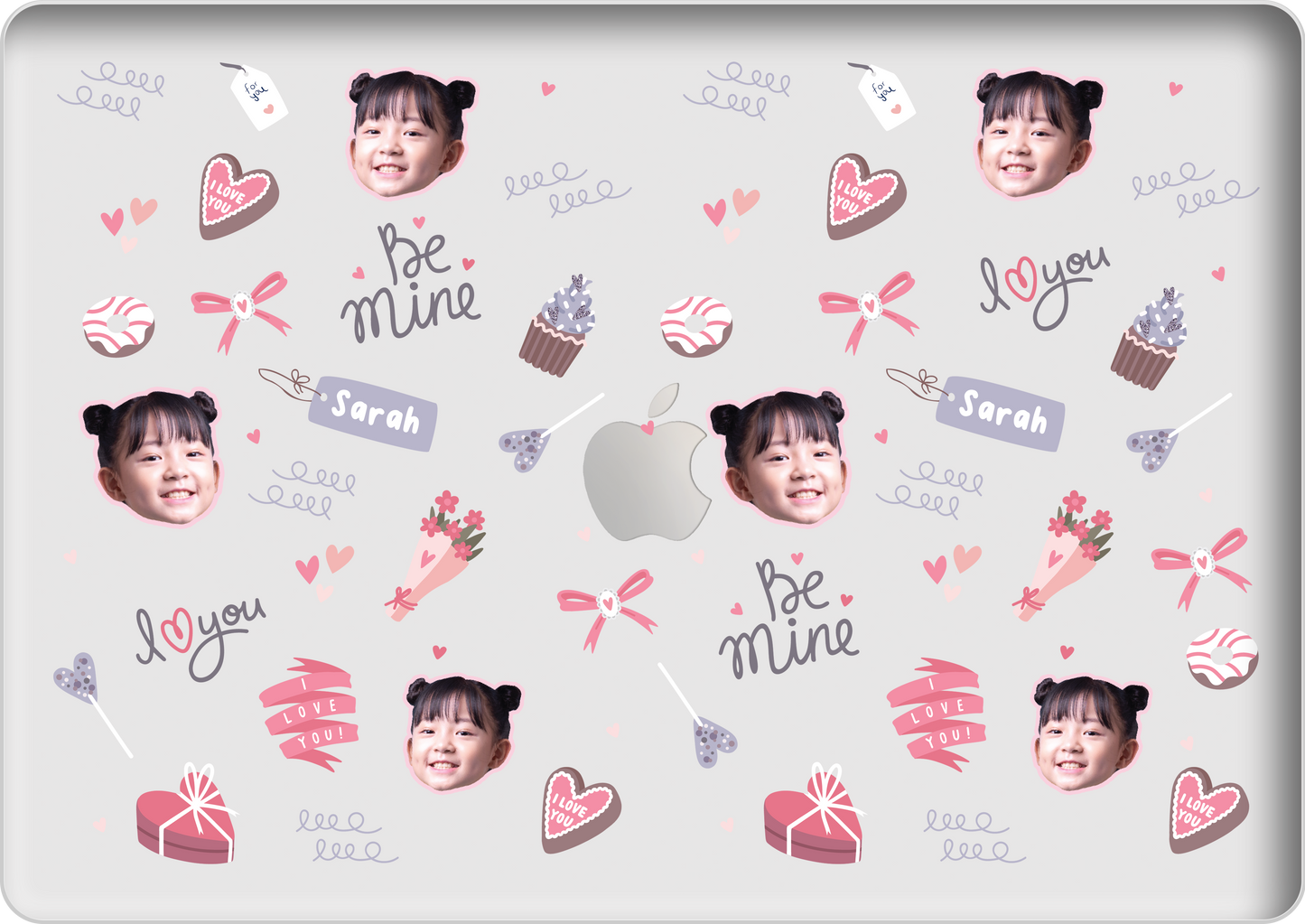 MacBook Snap Case - Face Grid Lovely