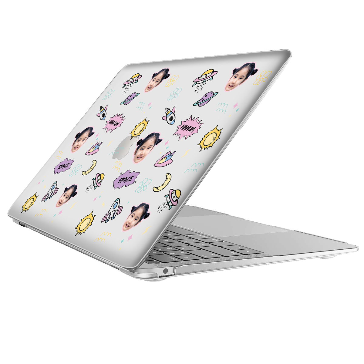 MacBook Snap Case - Face Grid Space