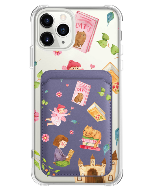 iPhone Magnetic Wallet Case - Fairy Cat
