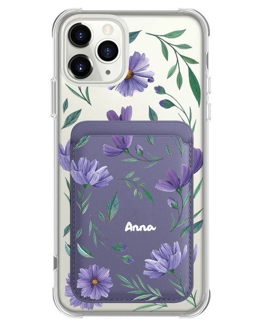iPhone Magnetic Wallet Case - February Violet