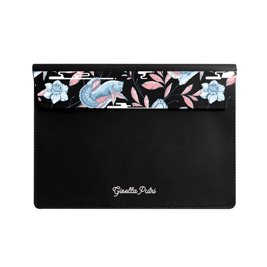 Vegan Leather Sleeve - Fish & Floral 3.0
