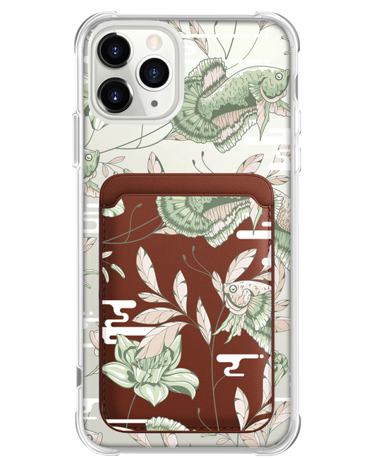 iPhone Magnetic Wallet Case - Fish & Floral 6.0