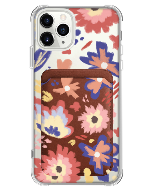 iPhone Magnetic Wallet Case - Flower Lovers