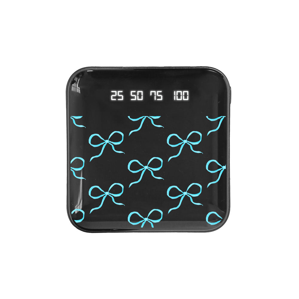 Mini Mighty Powerbank 12,000 mAh - Coquette Blue Bow