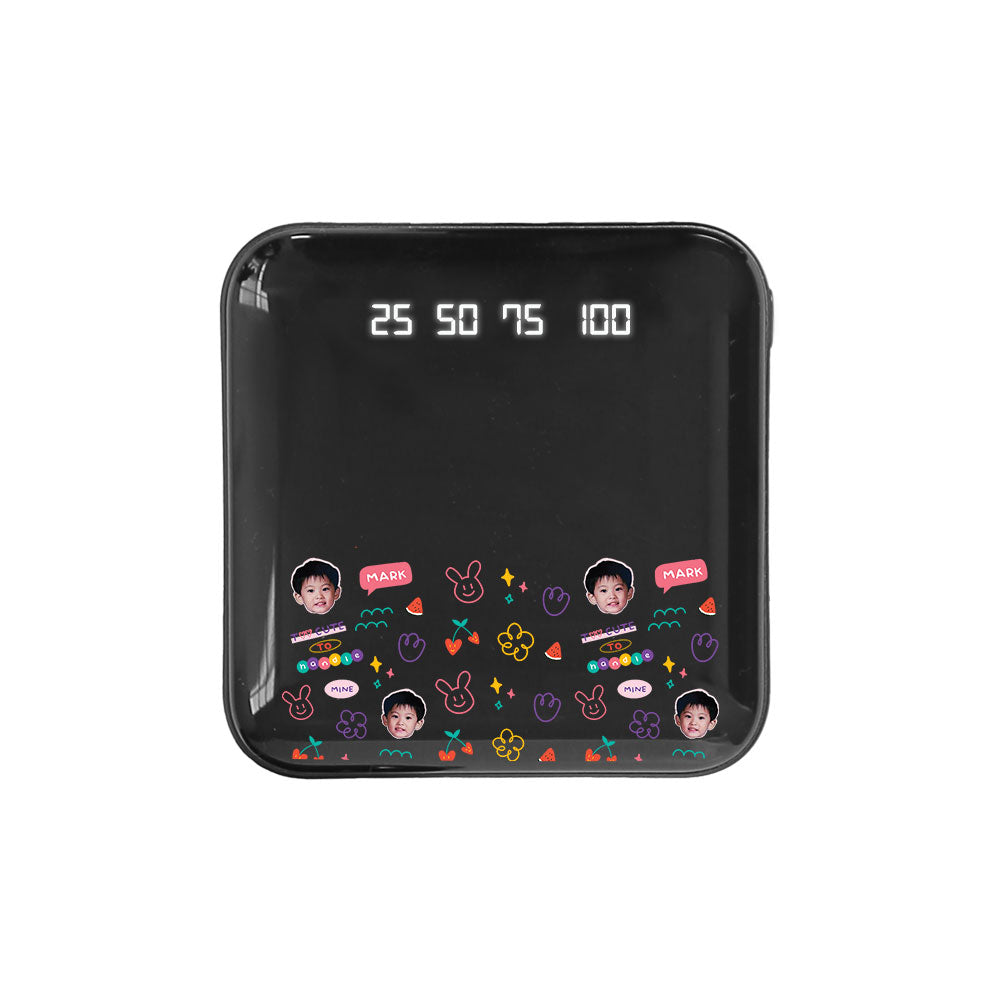 Mini Mighty Powerbank 12,000 mAh - Face Grid