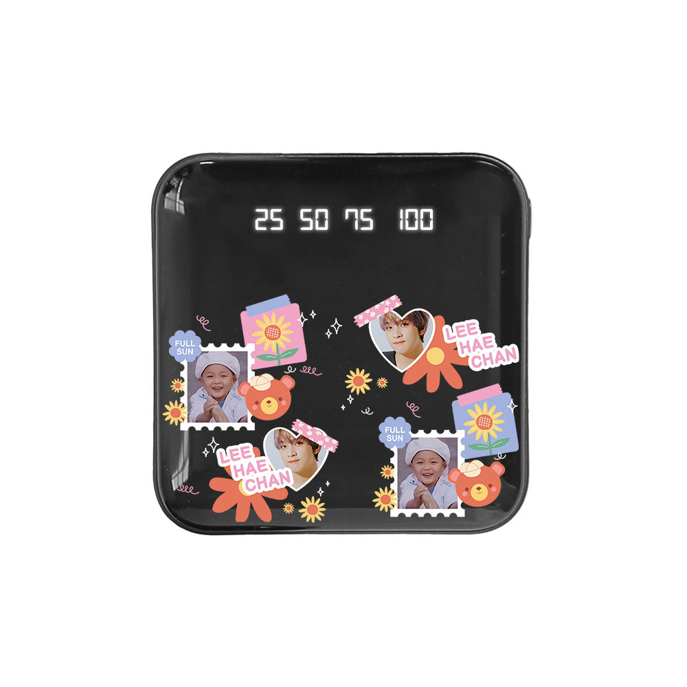 Mini Mighty Powerbank 12,000 mAh - Face Grid Sunflower