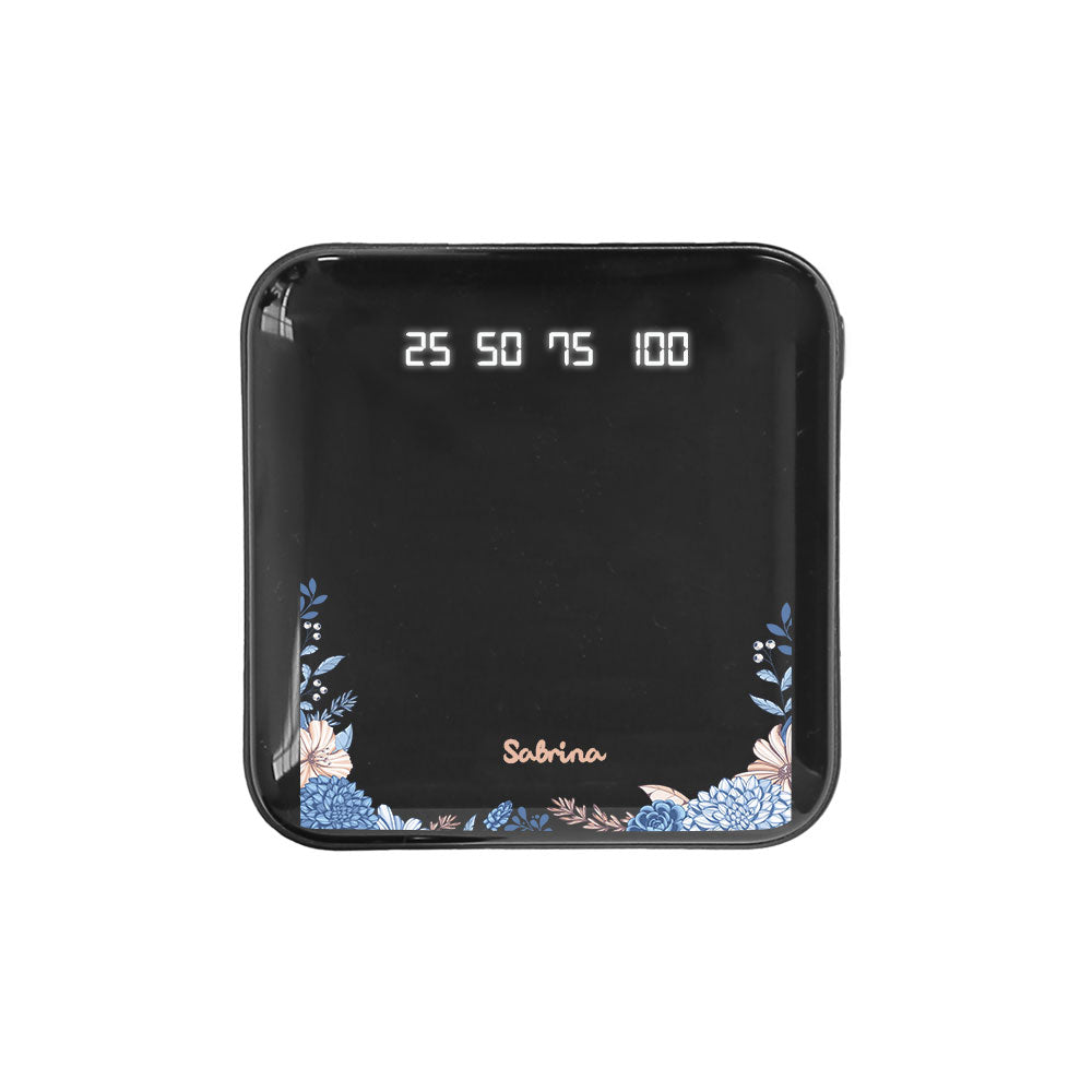 Mini Mighty Powerbank 12,000 mAh - Blue Florals