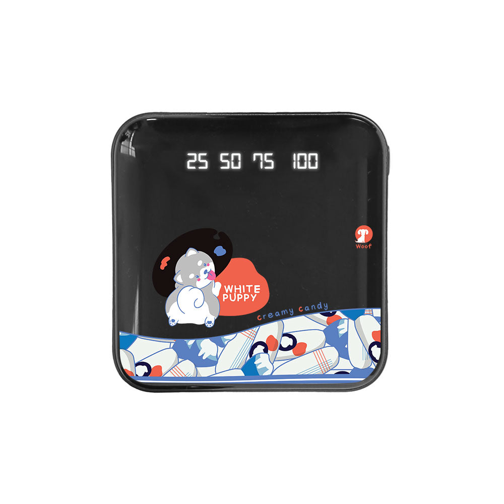 Mini Mighty Powerbank 12,000 mAh - White Puppy