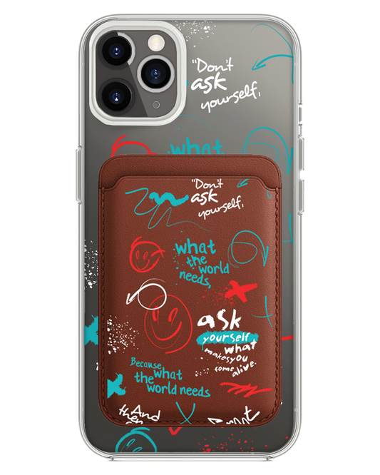 iPhone Magnetic Wallet Case - Graffiti 2.0