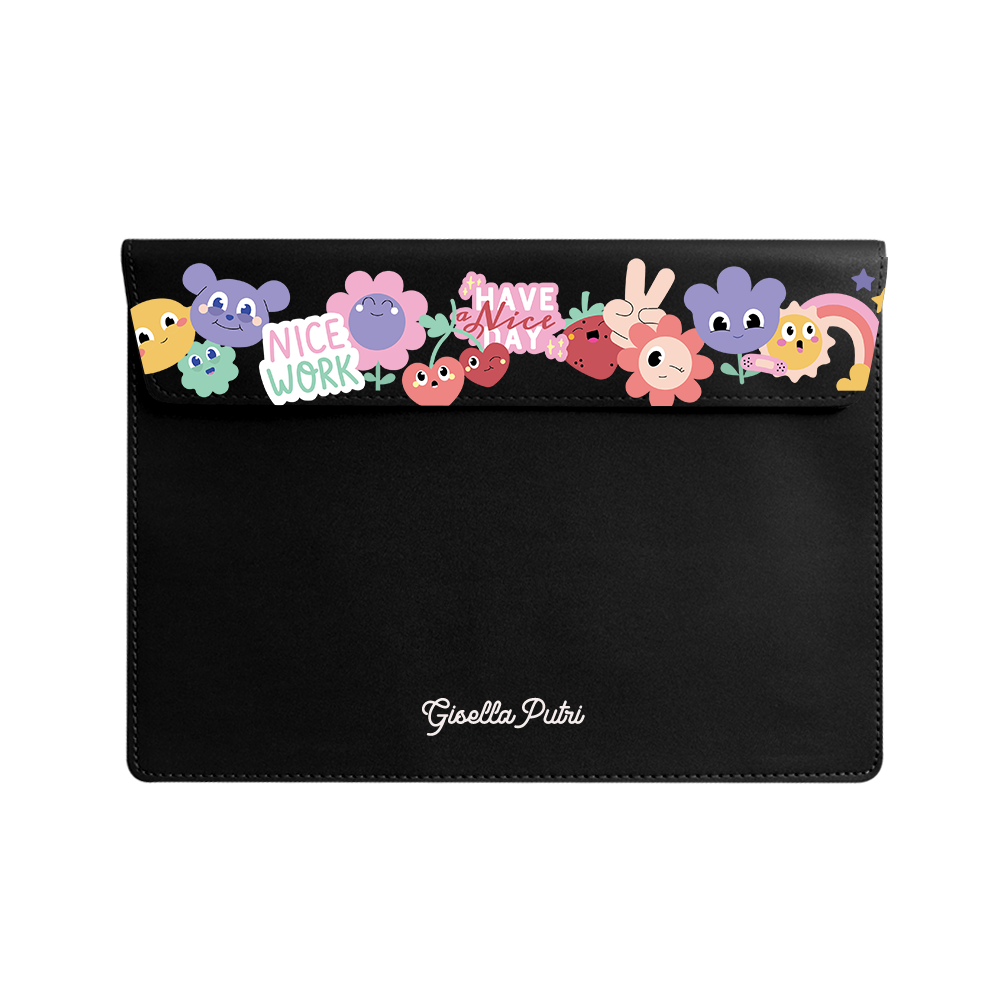 Vegan Leather Sleeve - Garden Party