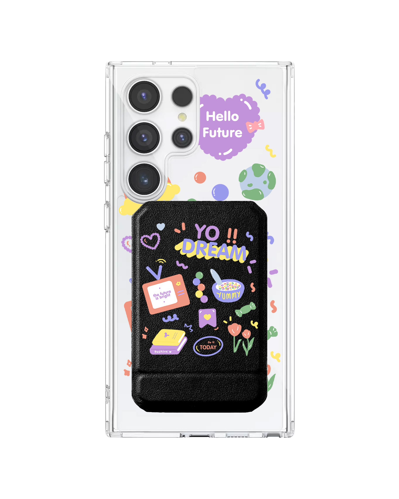 Android Magnetic Multifold Wallet - Hello Future