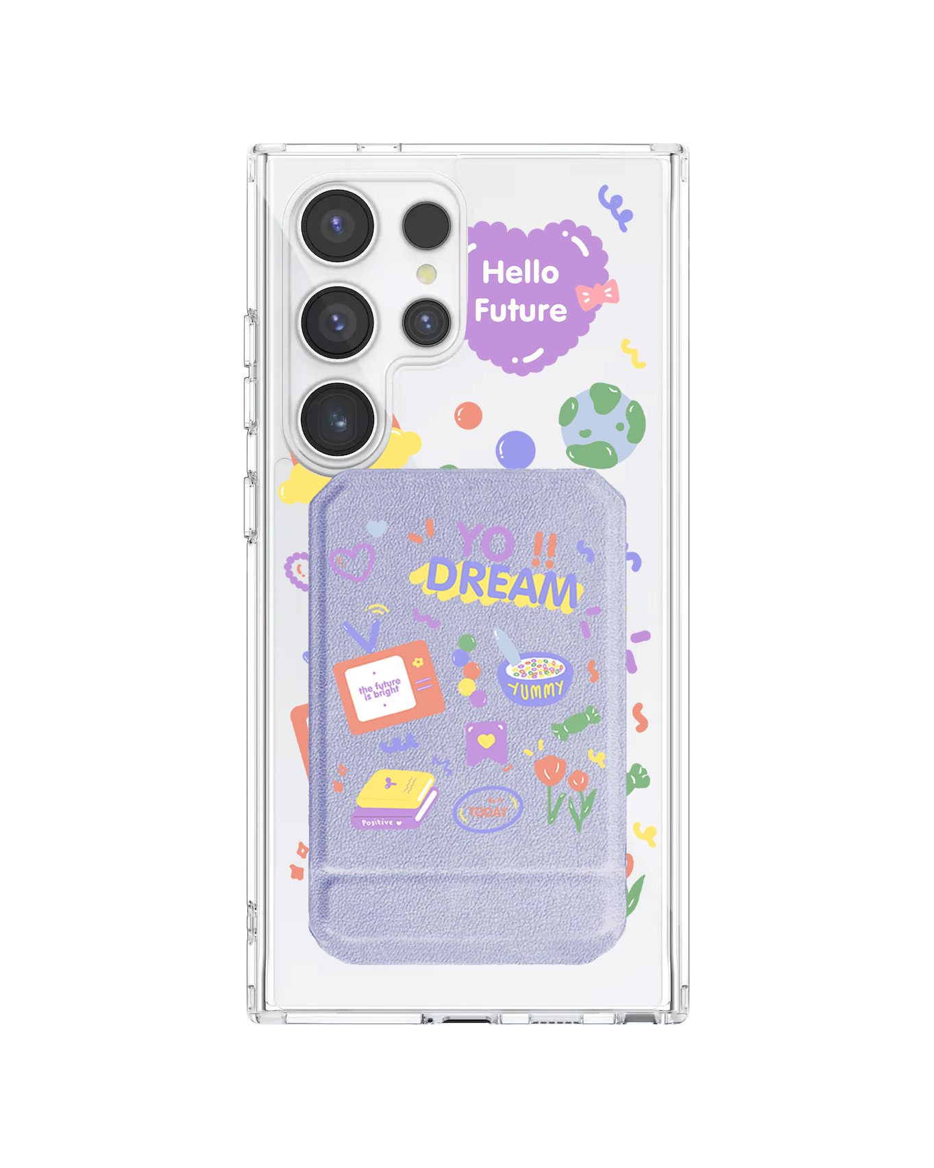 Android Magnetic Multifold Wallet - Hello Future