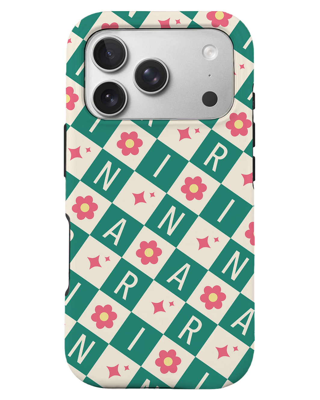 iPhone Rearguard Defender - Flower Grid Monogram 4.0