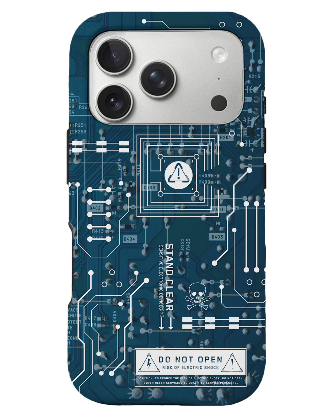 iPhone Rearguard Defender - Circuit Blue