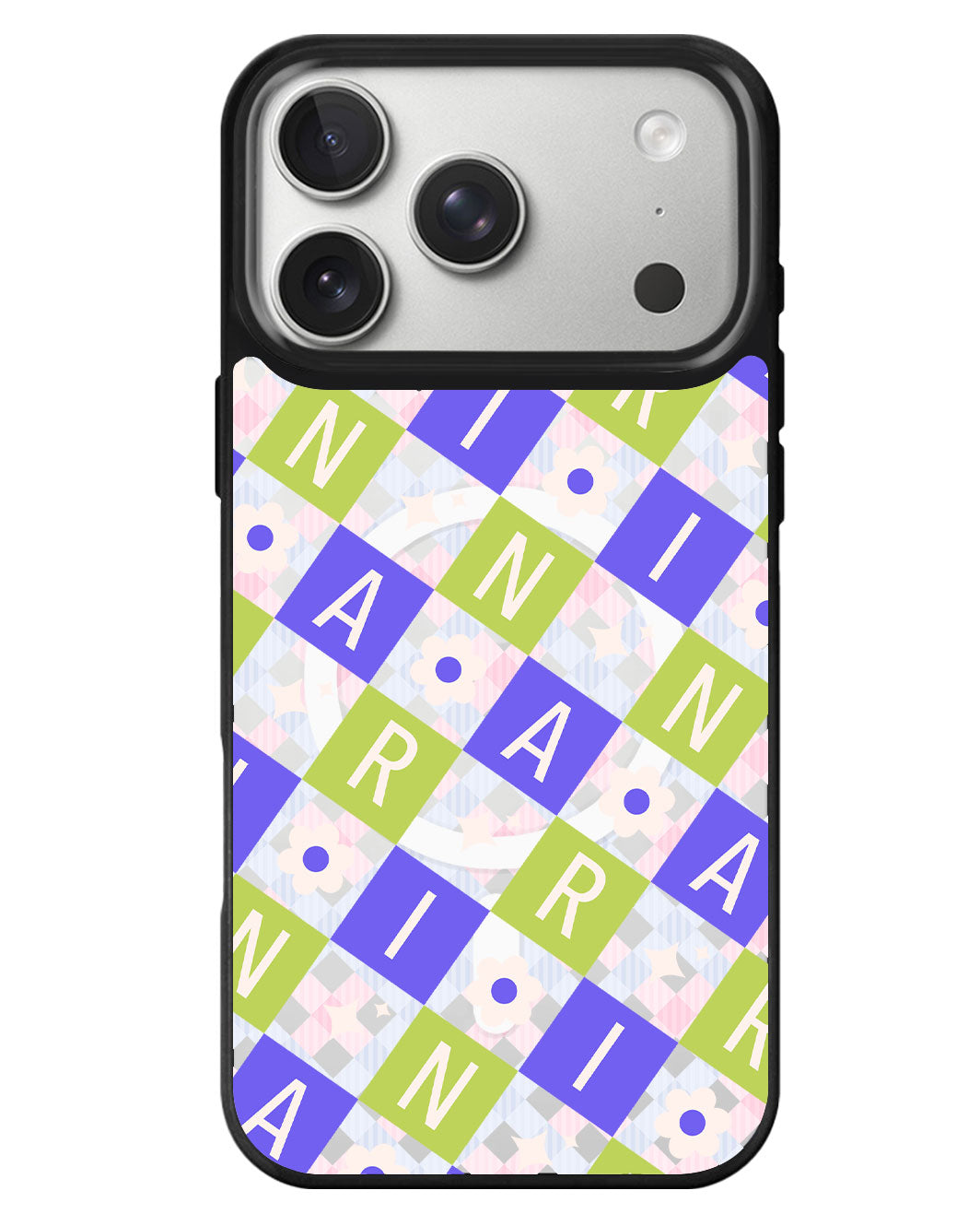 iPhone Rearguard MagSwap - Flower Grid Monogram 5.0