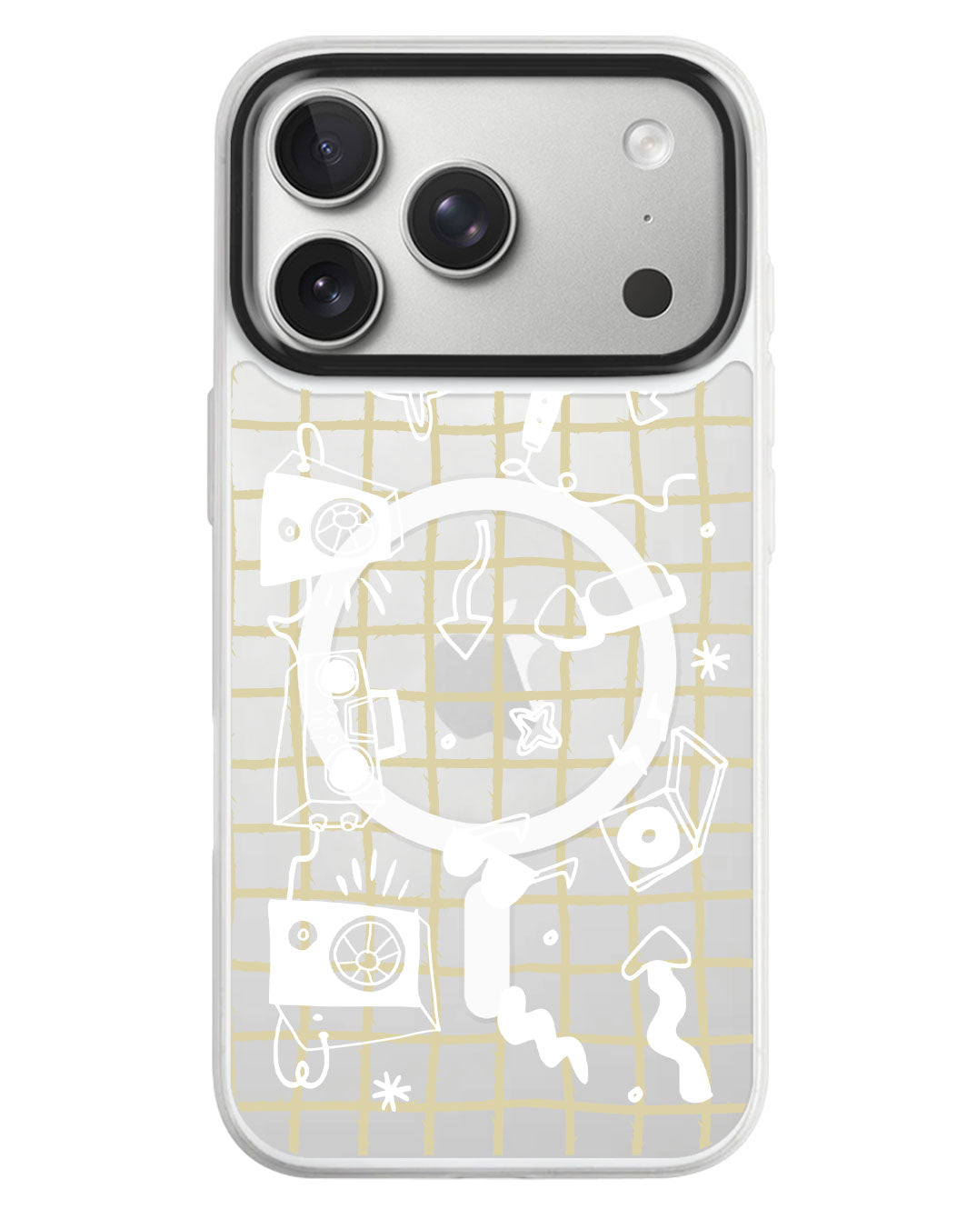 iPhone Rearguard MagSwap - Rock N Roll White