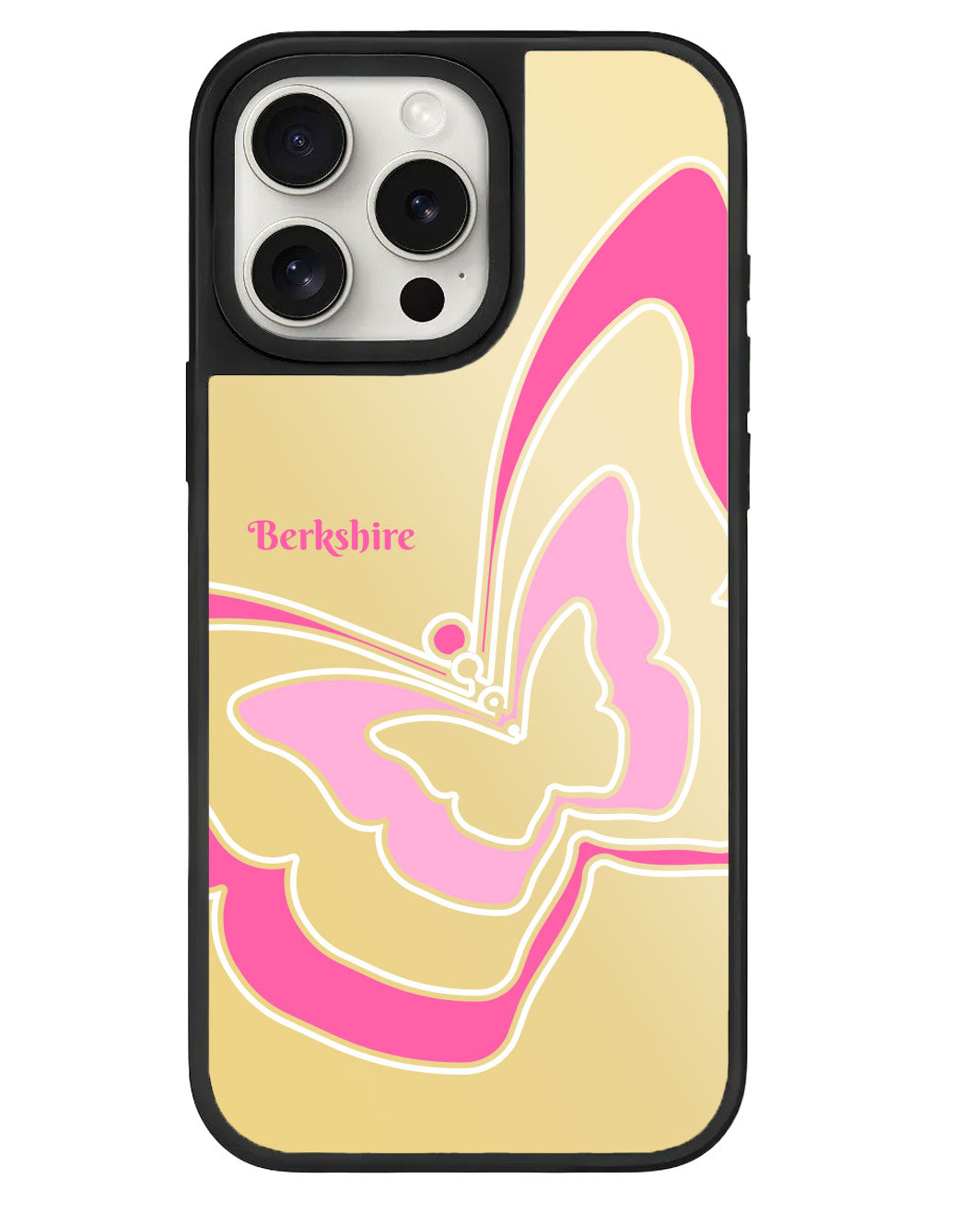 iPhone Mirror Grip - Butterfly Mirror Pink