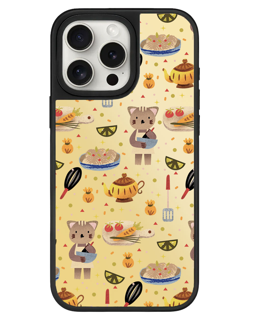 iPhone Mirror Grip - Cooking Cat