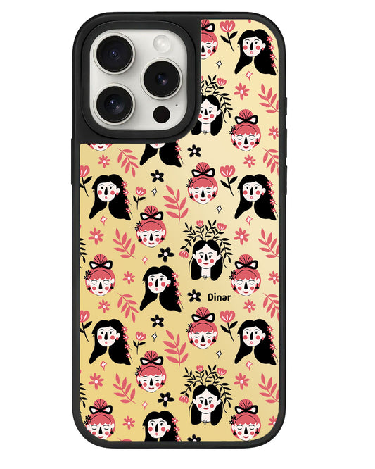 iPhone Mirror Grip - Flowery Faces