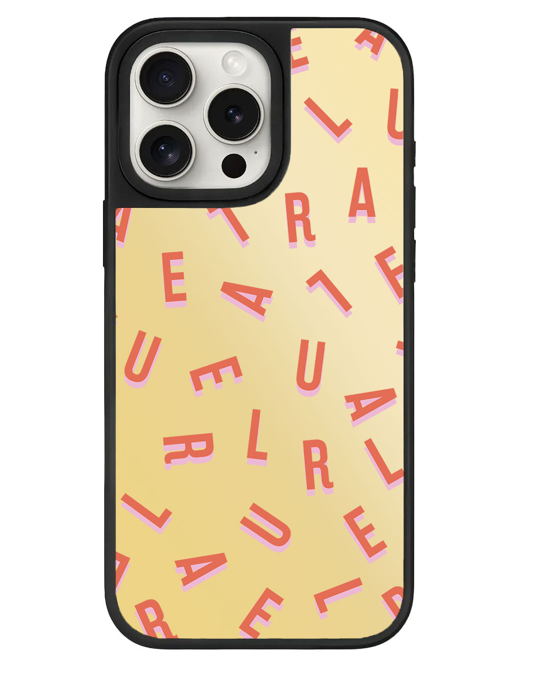 iPhone Mirror Grip - CUSTOM MONOGRAM 1.0 Coral