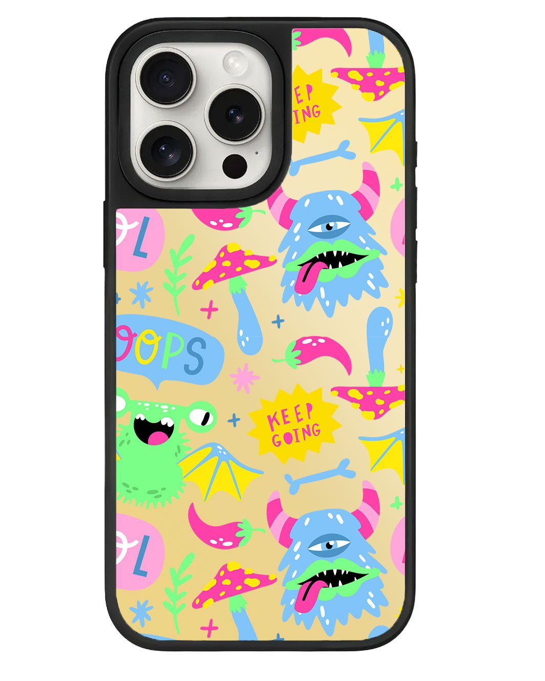 iPhone Mirror Grip - Monster Say Keep Going