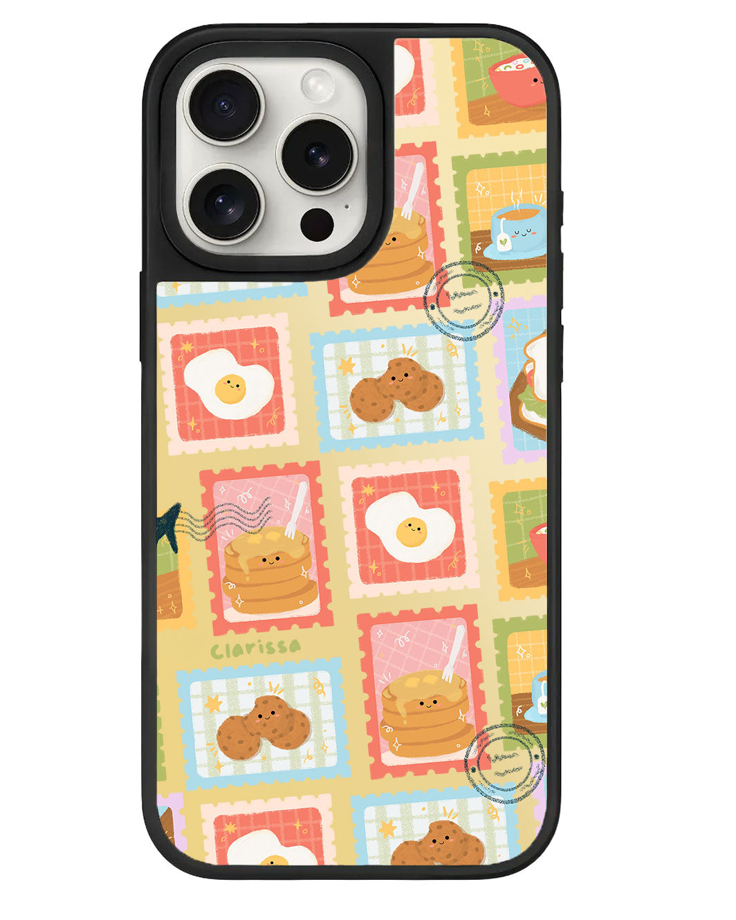 iPhone Mirror Grip - Breakfast Menu Stamps