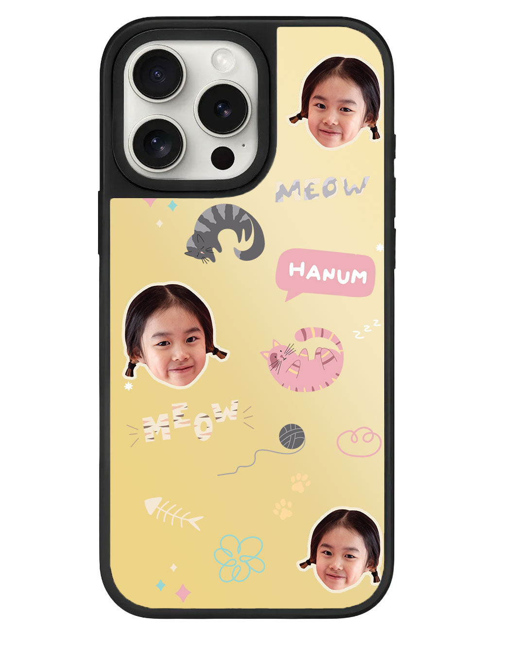 iPhone Mirror Grip - Face Grid Kitty