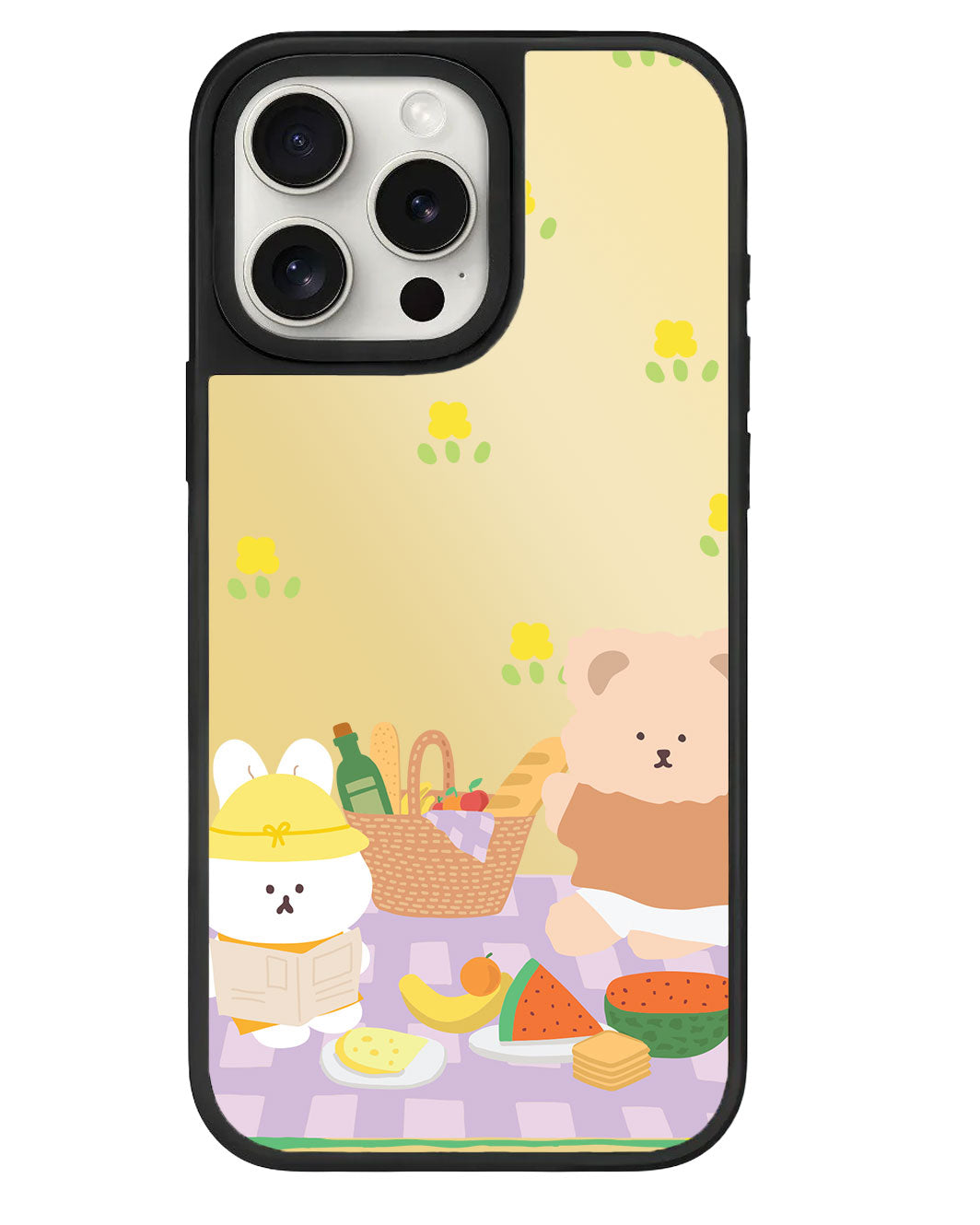 iPhone Mirror Grip - Picnic Bear Lilac