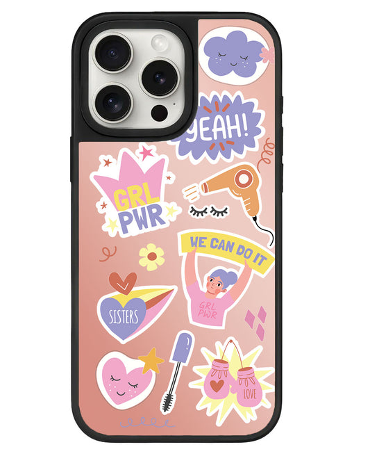 iPhone Mirror Grip - Girl Power Sticker Pack