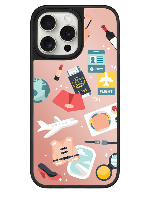 iPhone Mirror Grip - Stewardess and Flight Attendant